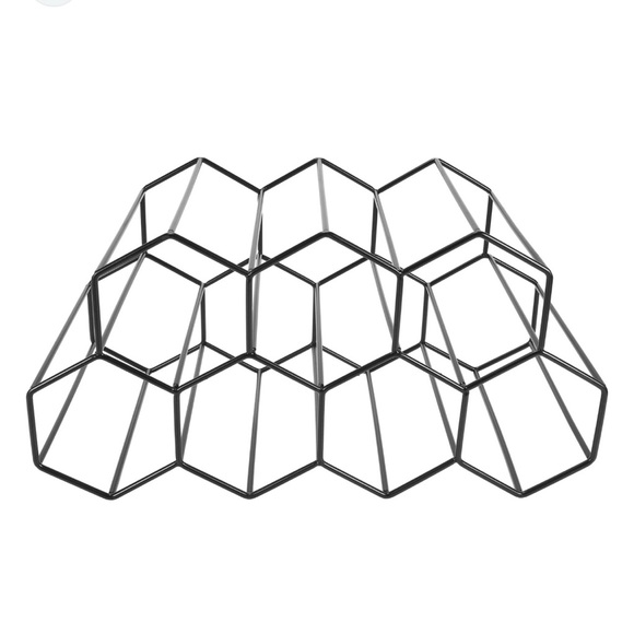 HONEYCOMB Countertop Metal Wine Rack NWOT - Picture 3 of 4